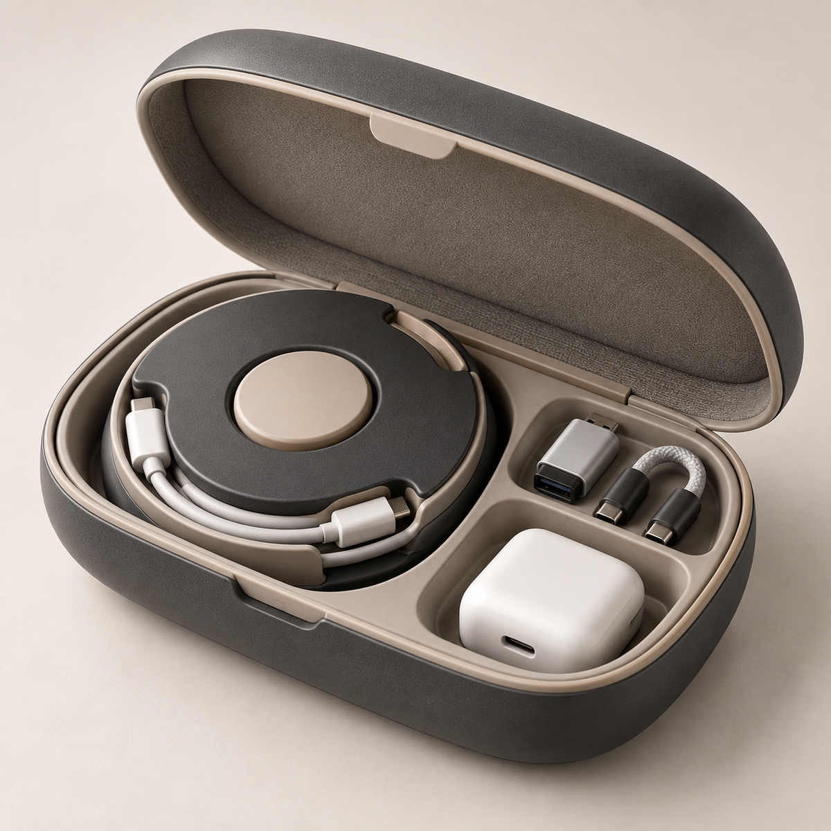 Mireqano CoilVault Cable Case